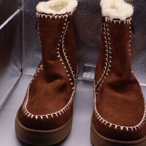 MIA Stormie Genuine Shearling Bootie (Women) Size 7